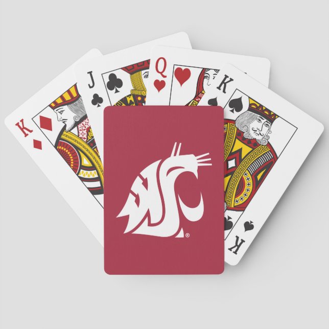 Washington State Cougar Poker Cards (Back)