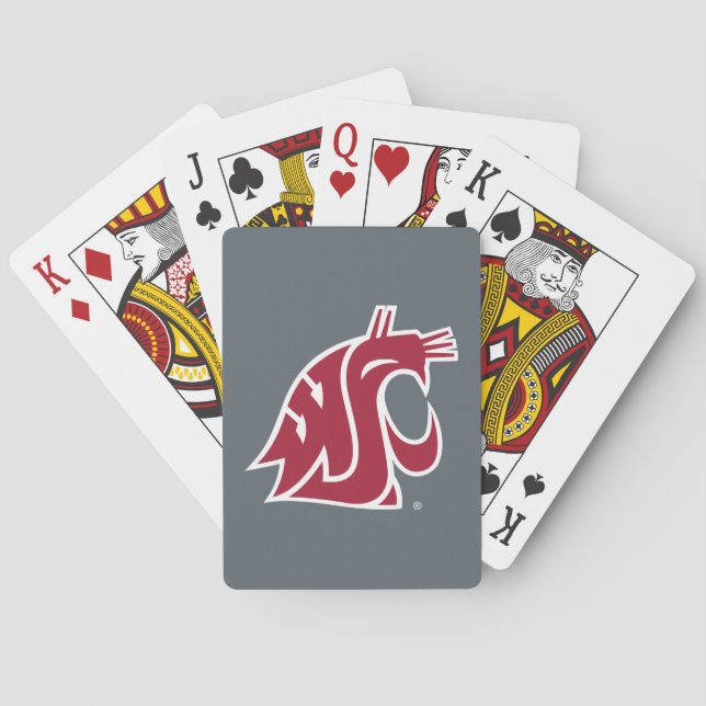 Washington State Cougar Poker Cards (Back)
