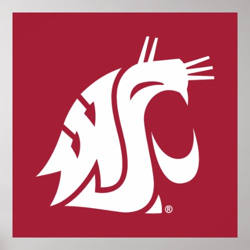 Washington State Cougar Poster