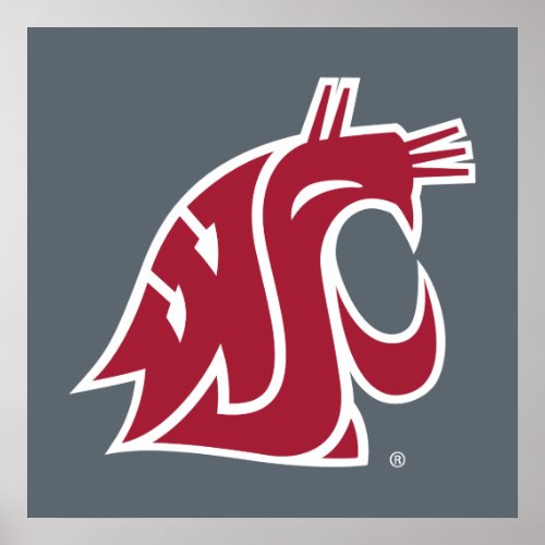 Washington State Cougar Poster