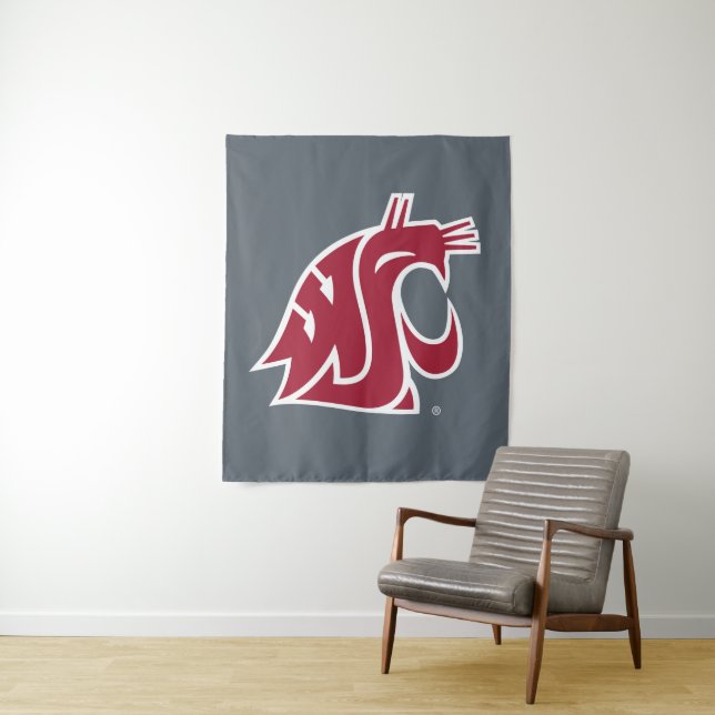 Washington State Cougar Tapestry (In Situ)