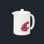 Washington State Cougar Teapot<br><div class="desc">Check out these official Washington State Cougar products! All of these products are customizable with your name, club, sport, or class year on Zazzle.com. Show off your Cougar pride by getting your WSU gear here. These products make perfect gifts for the Washington State student, alumni, family, friend, or fan in...</div>