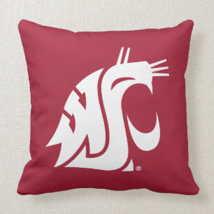 Washington State Cougar Throw Pillow