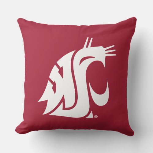 Washington State Cougar Throw Pillow