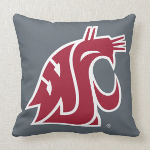 Washington State Cougar Throw Pillow