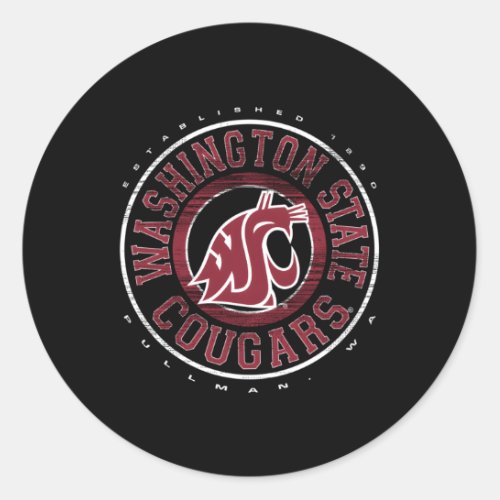 Washington State Cougars Showtime Classic Round Sticker
