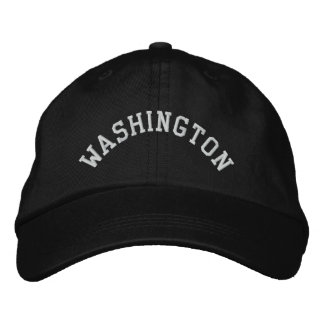 Washington State Embroidered Embroidered Baseball Cap