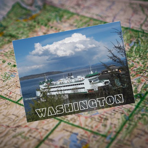 Washington State Ferry Travel Photo Postcard