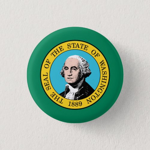 Washington State Flag Button