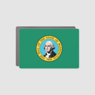 Washington State Flag Car Magnet