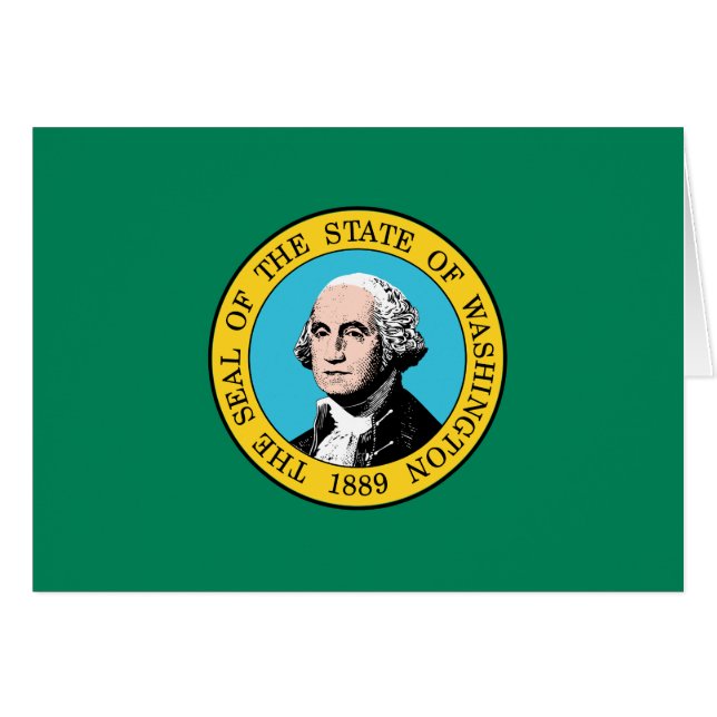 Washington State Flag Cards (Front Horizontal)