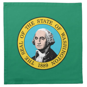 Washington State Flag Cloth Napkin
