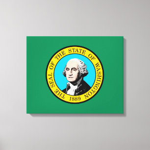 Washington State Flag Design Canvas Print