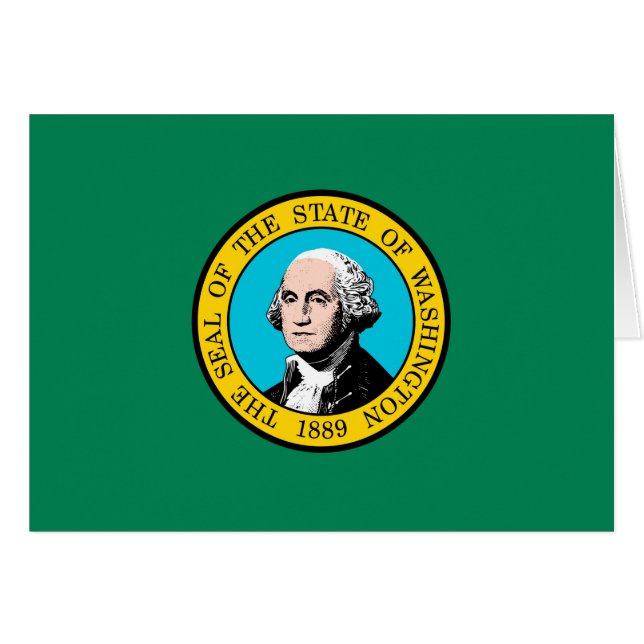 Washington State Flag Design Cards (Front Horizontal)