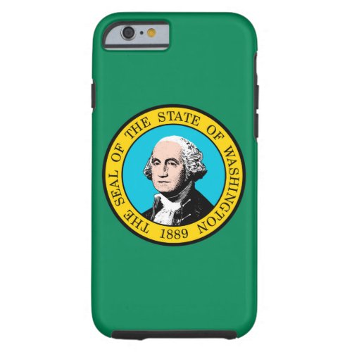 Washington State Flag Design Tough iPhone 6 Case