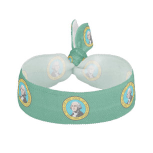 Washington State Flag Design Decor Ribbon Hair Tie