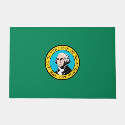 Washington State Flag Design Doormat