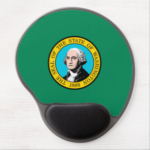 Washington State Flag Design Gel Mouse Pad