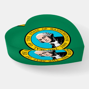 Washington State Flag Design Paperweight