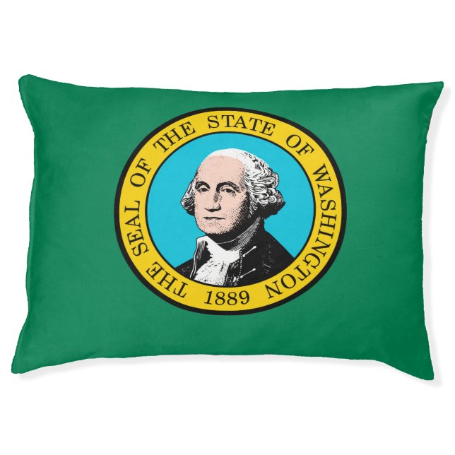 Washington State Flag Design Pet Bed (Front)