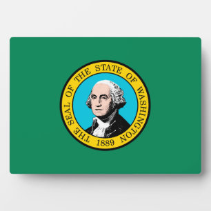 Washington State Flag Design Plaque
