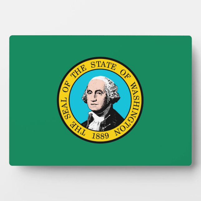 Washington State Flag Design Plaque (Front)