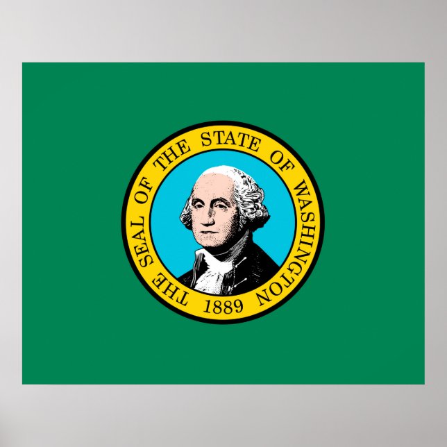 Washington State Flag Design Poster (Front)