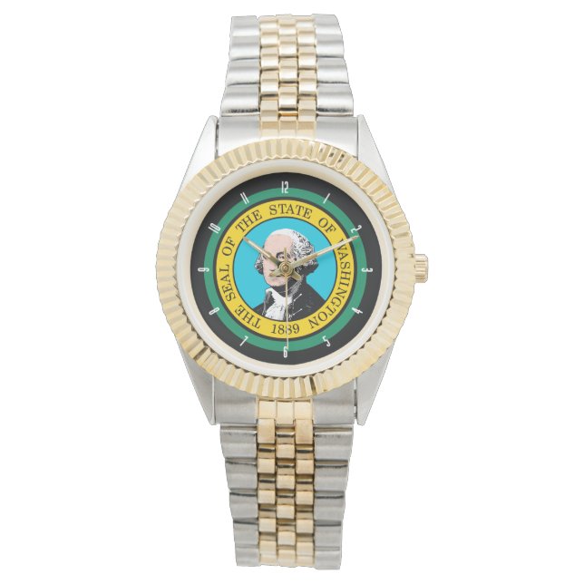 Washington State Flag Dial Design Watch (Front)