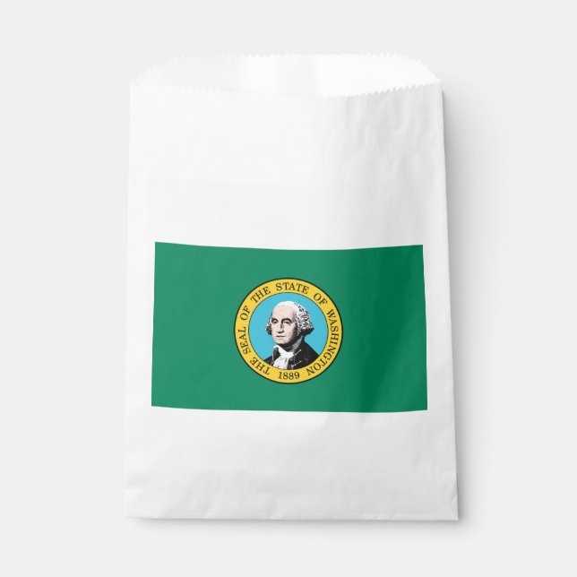Washington State Flag Favor Bag (Front)