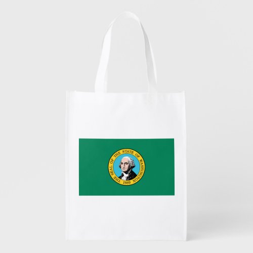 Washington State Flag Grocery Bag