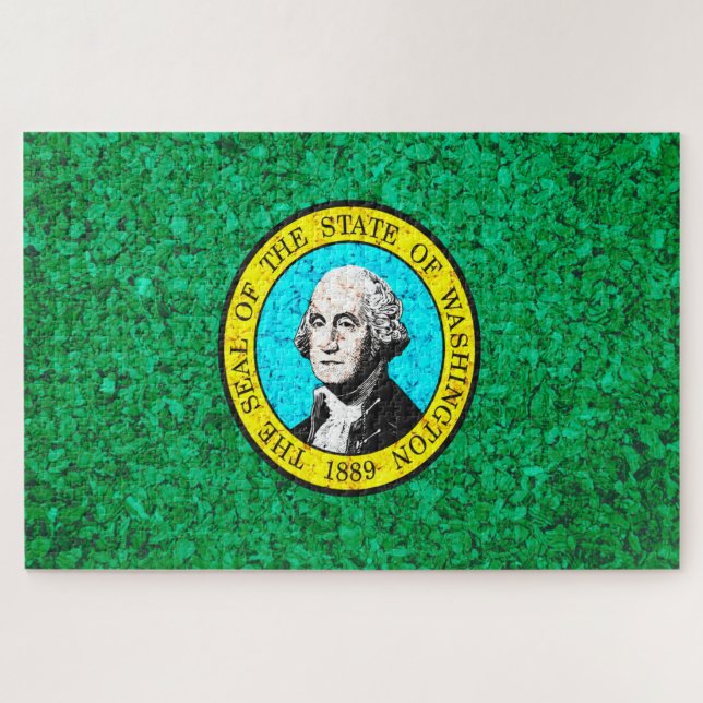 Washington State Flag Jigsaw Puzzle (Horizontal)