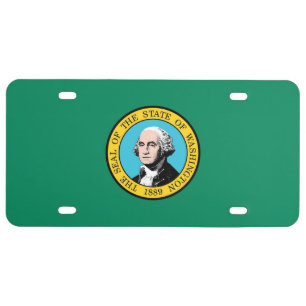 Washington State Flag License Plate