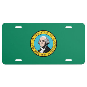 Washington State Flag License Plate