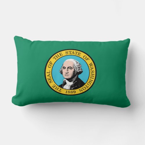 Washington State Flag Lumbar Pillow