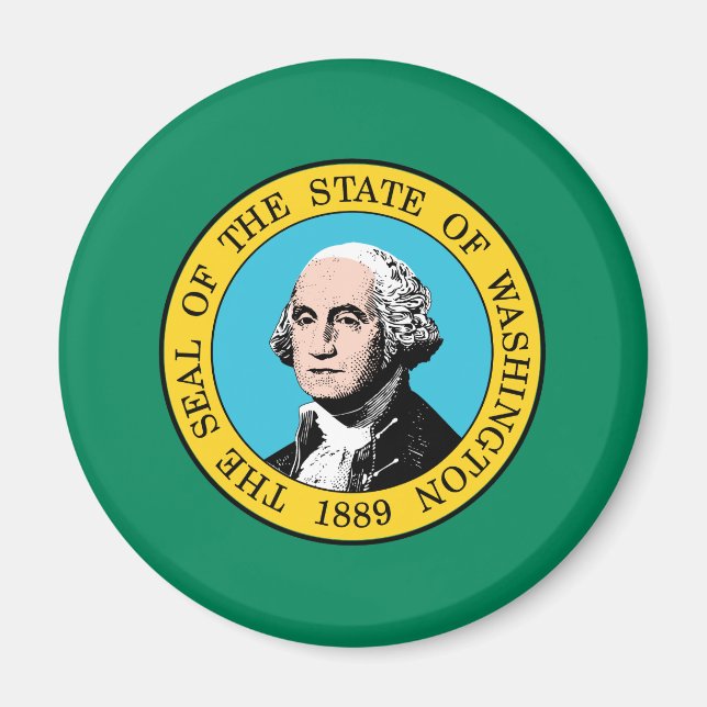 Washington State Flag Magnet (Front)