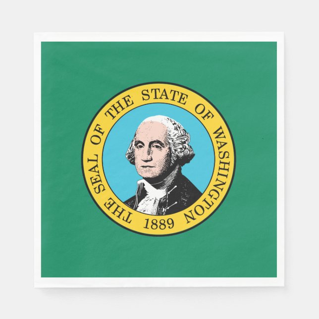 Washington State Flag Napkins (Front)
