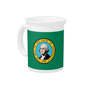Washington State Flag Pitcher