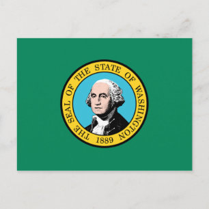 Washington State Flag Postcard