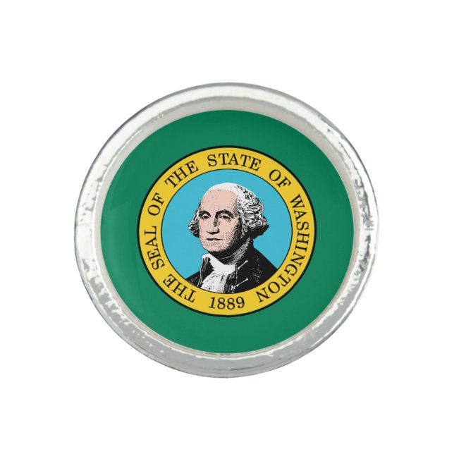 Washington State Flag Ring (Front)