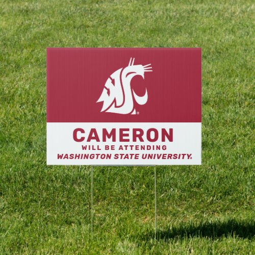 Washington State Future Graduate Sign