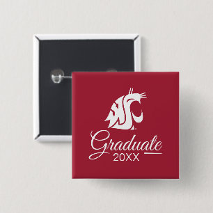 Washington State Graduate Button