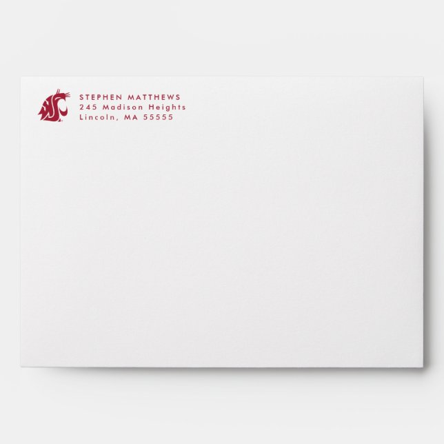 Washington State Graduate Envelope (Front)