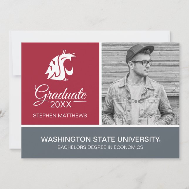 Washington State Graduate Invitation (Front)
