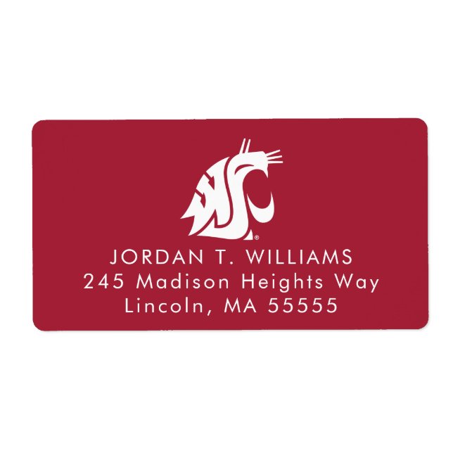Washington State Graduate Label (Front)