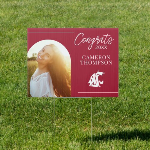 Washington State Graduate  Photo Arch Sign