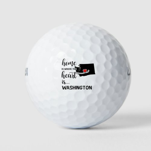 Washington State home is where the heart is Golf Balls