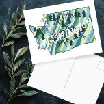 Washington State Illustrated Map Postcard<br><div class="desc">Check out this colorful Washington map drawing.
 
 Visit my shop for more!</div>