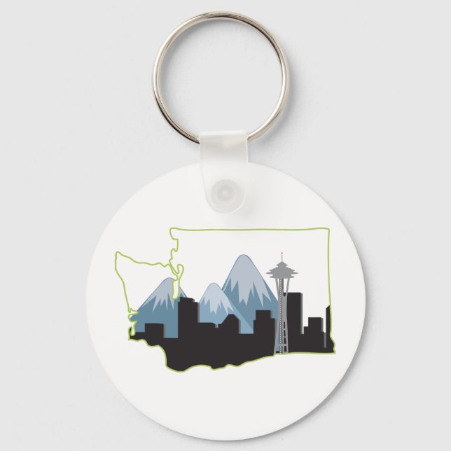 Washington State Keychain (Front)