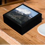 Washington State Mount Baker Photo Gift Box<br><div class="desc">Store trinkets,  jewelry and other small keepsakes in this wooden gift box with ceramic tile featuring a photo image of snow covered Mount Baker,  an active volcano of the Cascade Mountains of Washington state. Select your gift box size and color. Makes a great travel souvenir!</div>