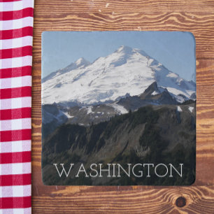 Washington State Mount Baker Photo Trivet